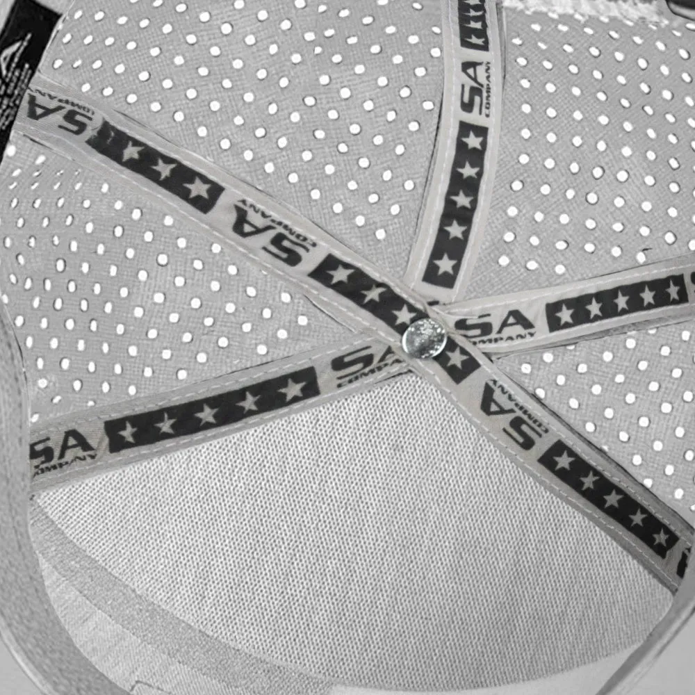 Performance Flat Bill Snapback | Diamond Head View | White PreOrder