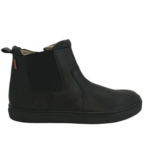 Petasil School Shoes, Candy Black Leather