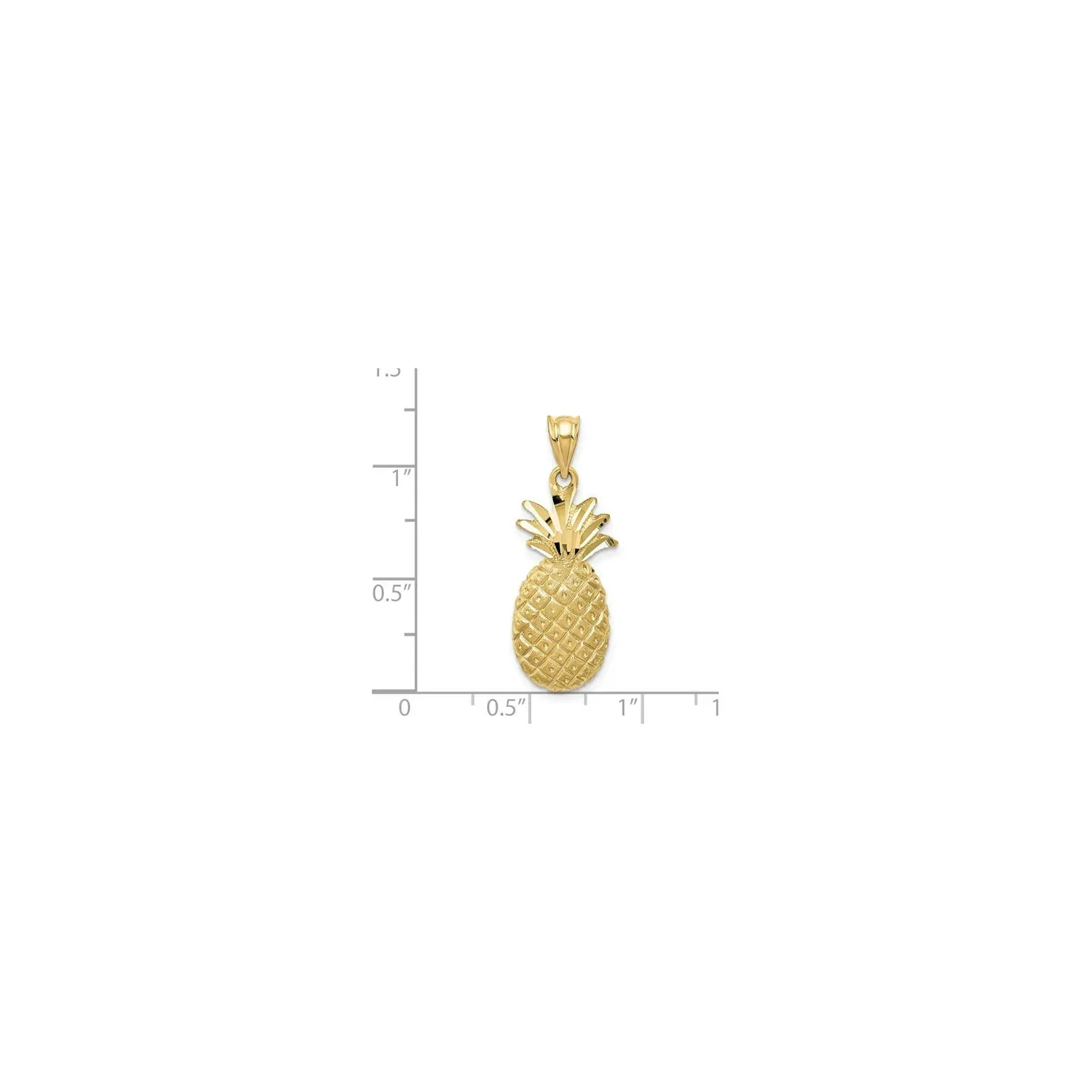 Pineapple Flat Pendant (14K)