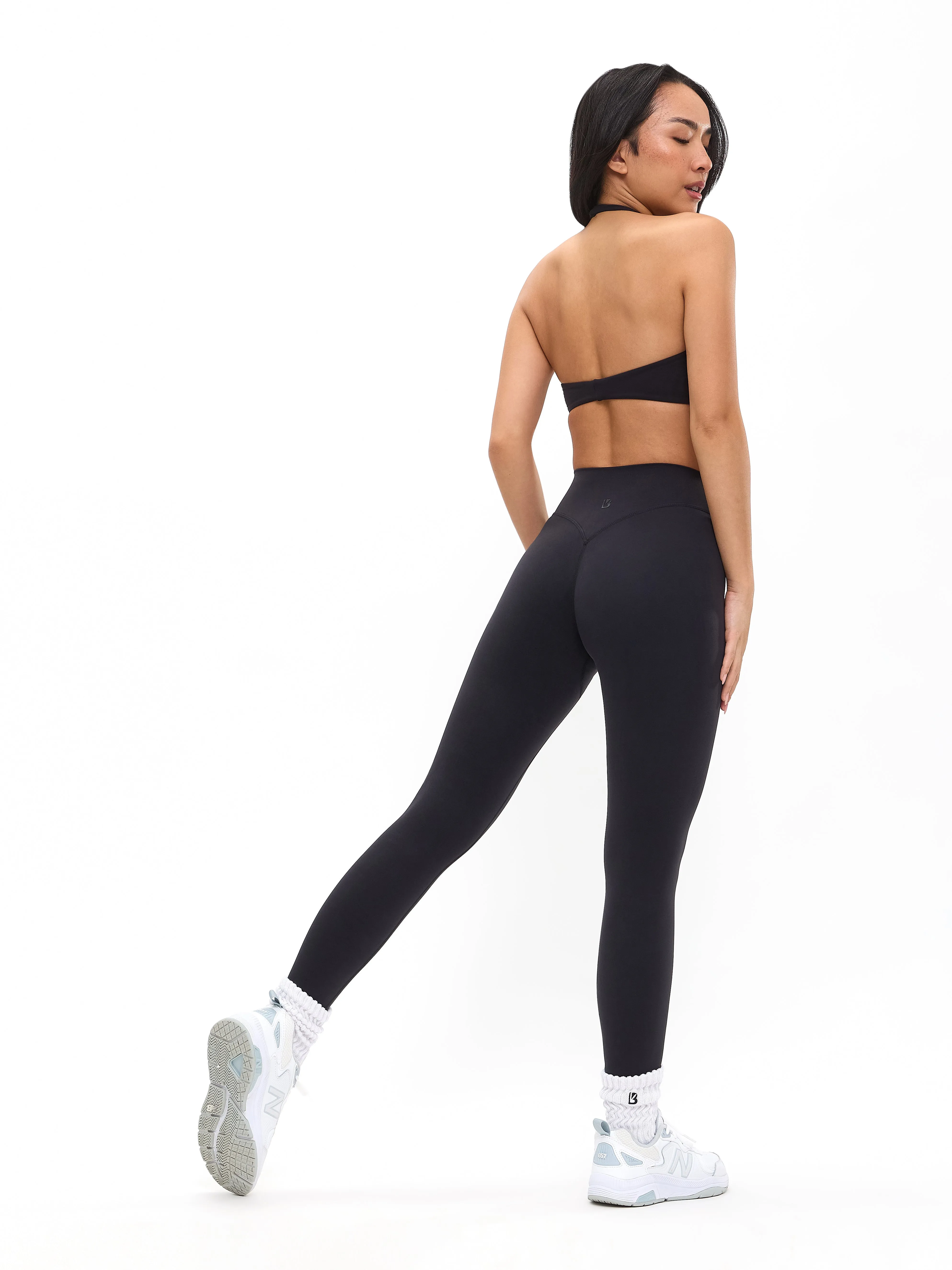 Poshknit Twist Halter - Onyx Black