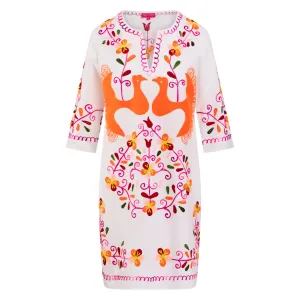Pre Order Bird Caftan - White