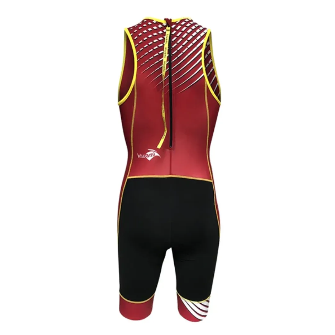 PRIMA 2 RACE TRISUIT- MAROON/GOLD
