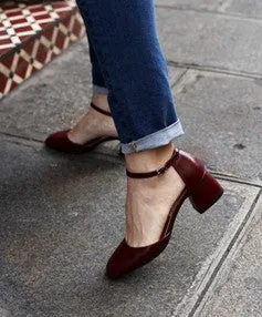 Pruseli heels {Burgundy}