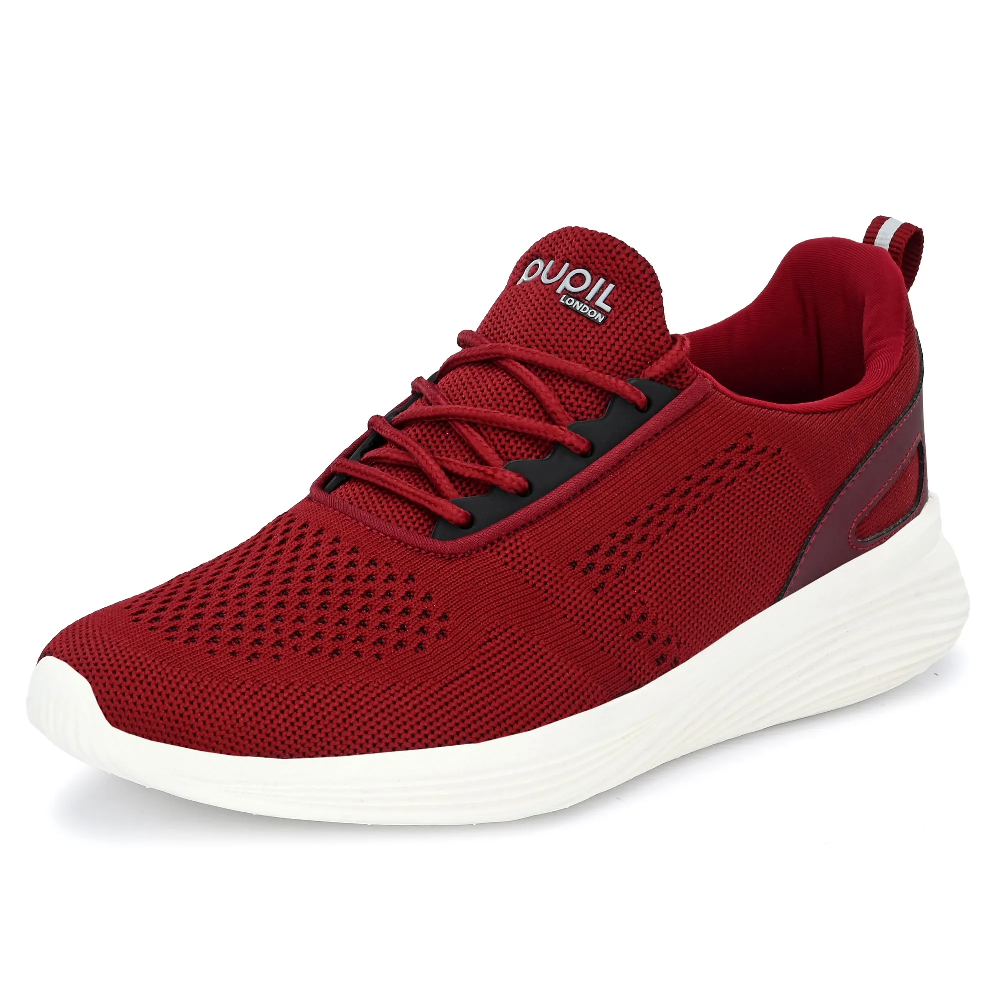 Pupil Men's Eye-04 Running Shoes, Maroon