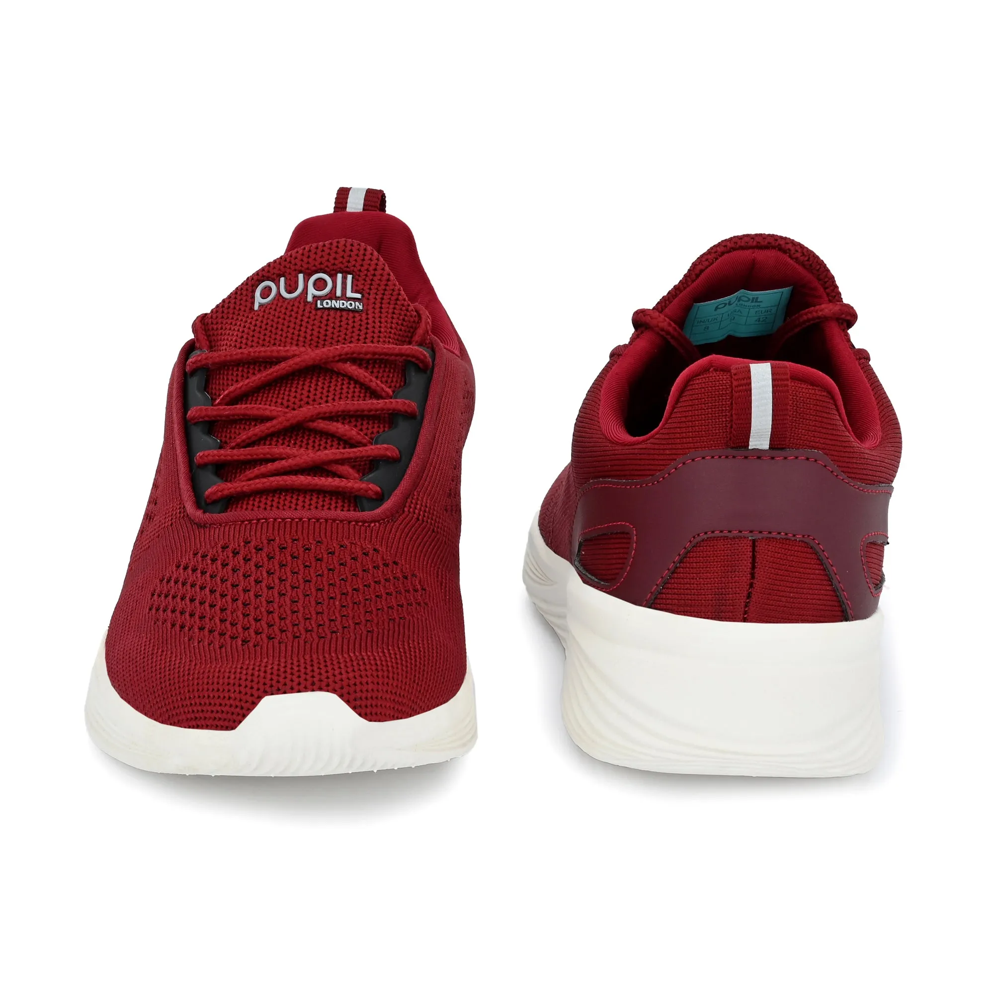 Pupil Men's Eye-04 Running Shoes, Maroon