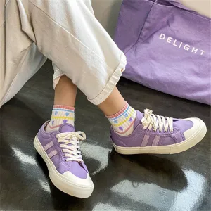 PURPLE CANVAS SHOES UB3386
