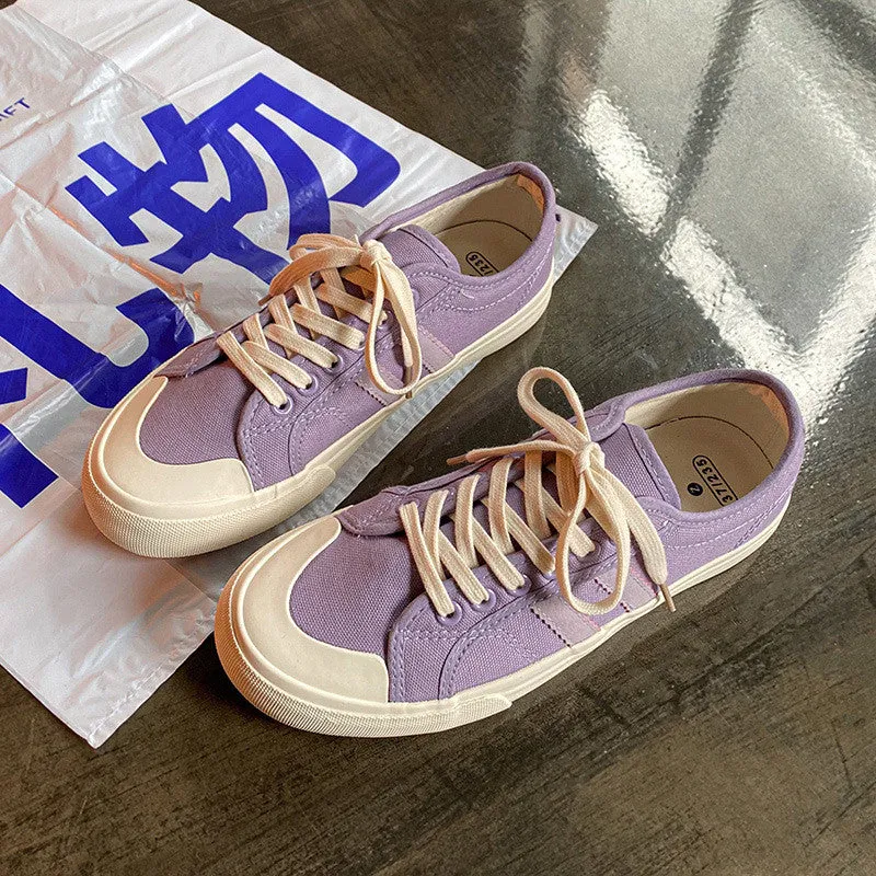 PURPLE CANVAS SHOES UB3386