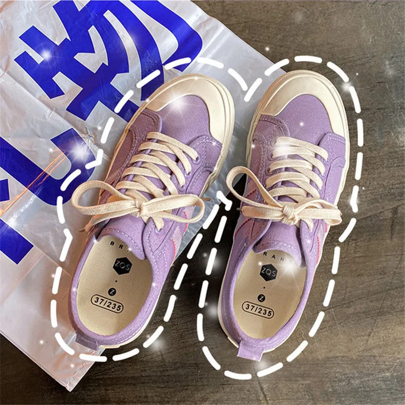 PURPLE CANVAS SHOES UB3386