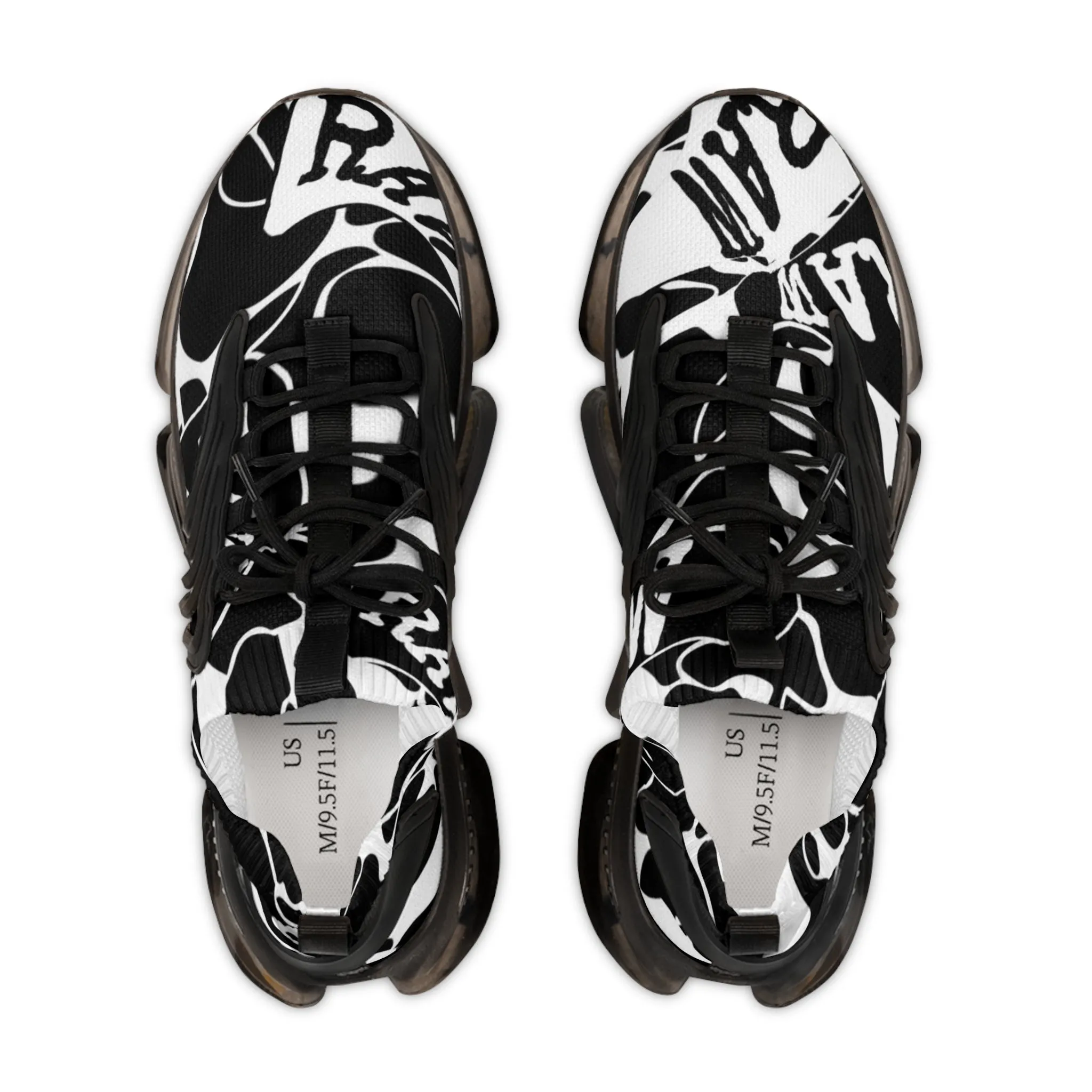 Raw Sushi "moon walker" Sports Sneakers (blk/white camo)