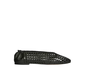Riley Woven Flat in Black