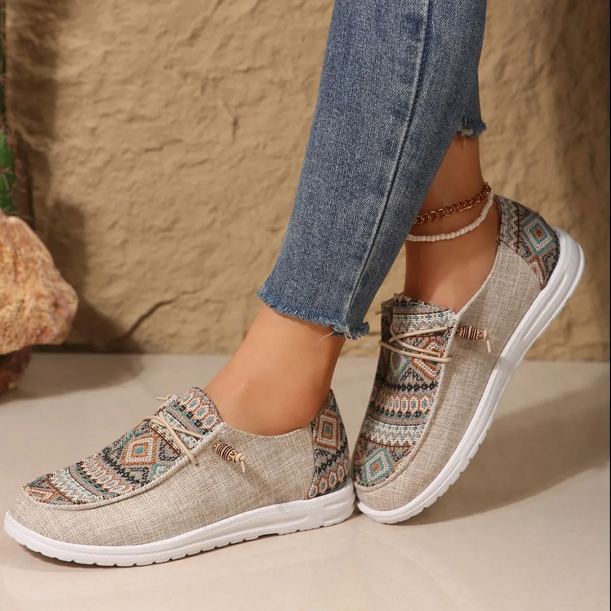 Round Toe Flat Slip-Ons