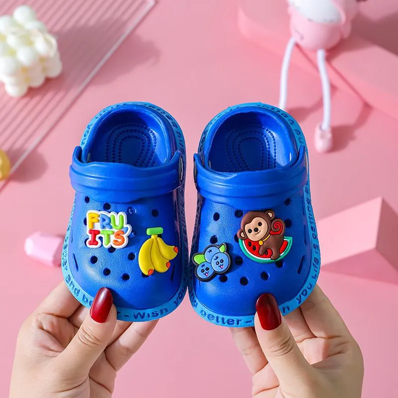 Seasonprestige Kids Cartoon Cave Hole Sandals