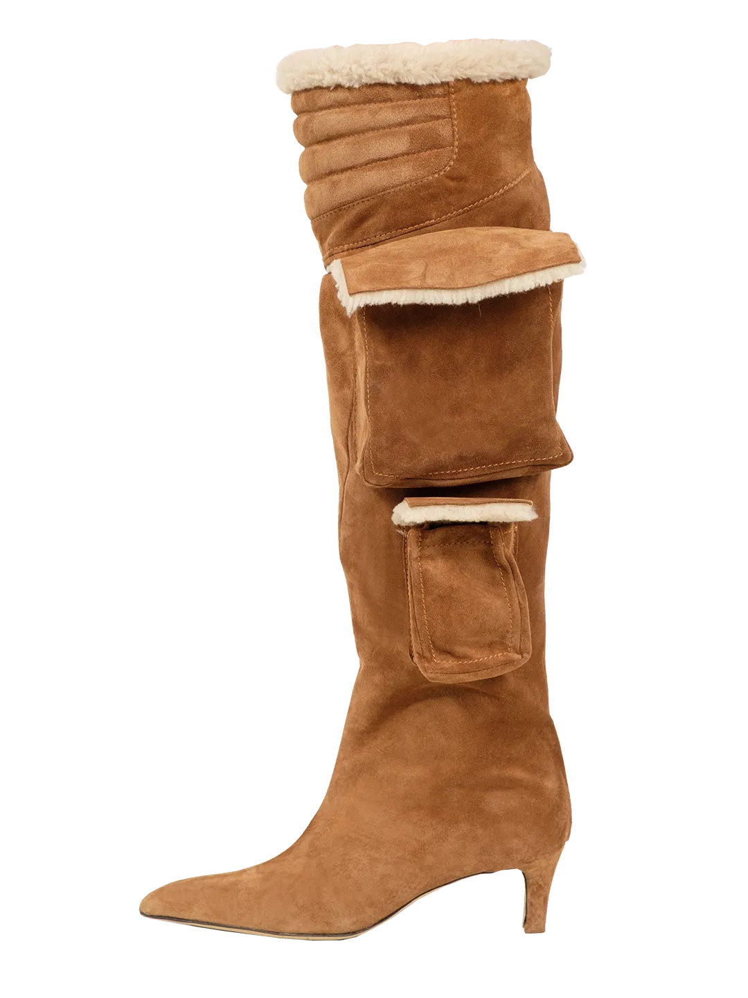 Shearling Warped Toe Boot