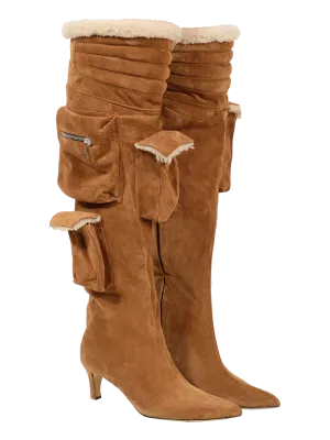 Shearling Warped Toe Boot