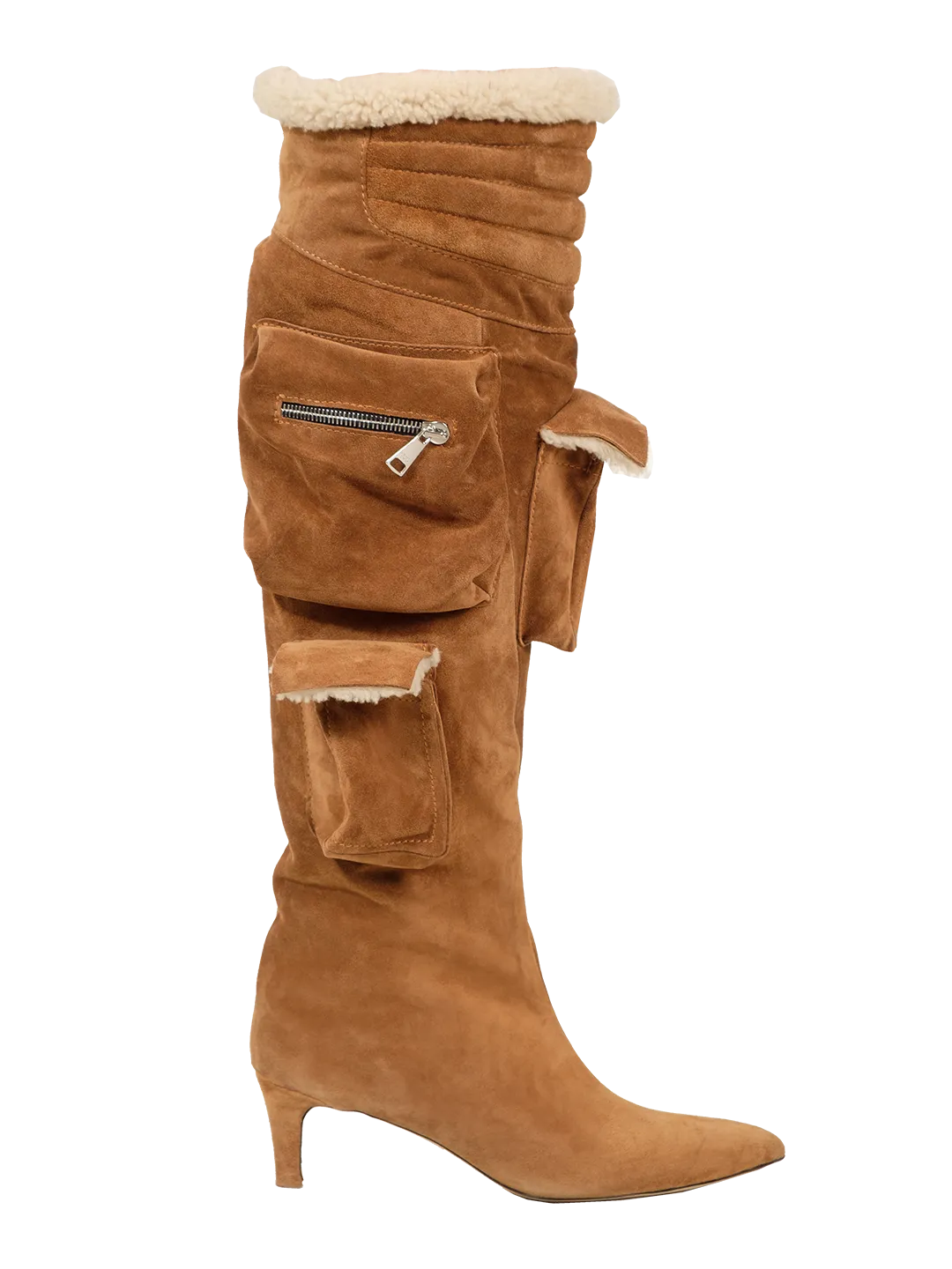 Shearling Warped Toe Boot