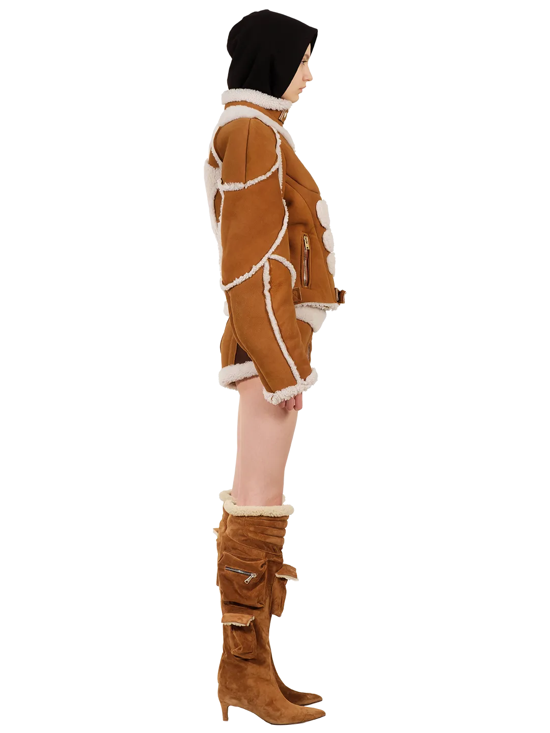 Shearling Warped Toe Boot