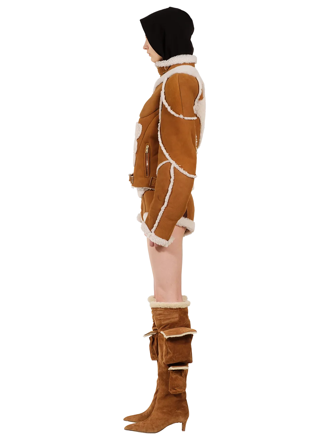 Shearling Warped Toe Boot