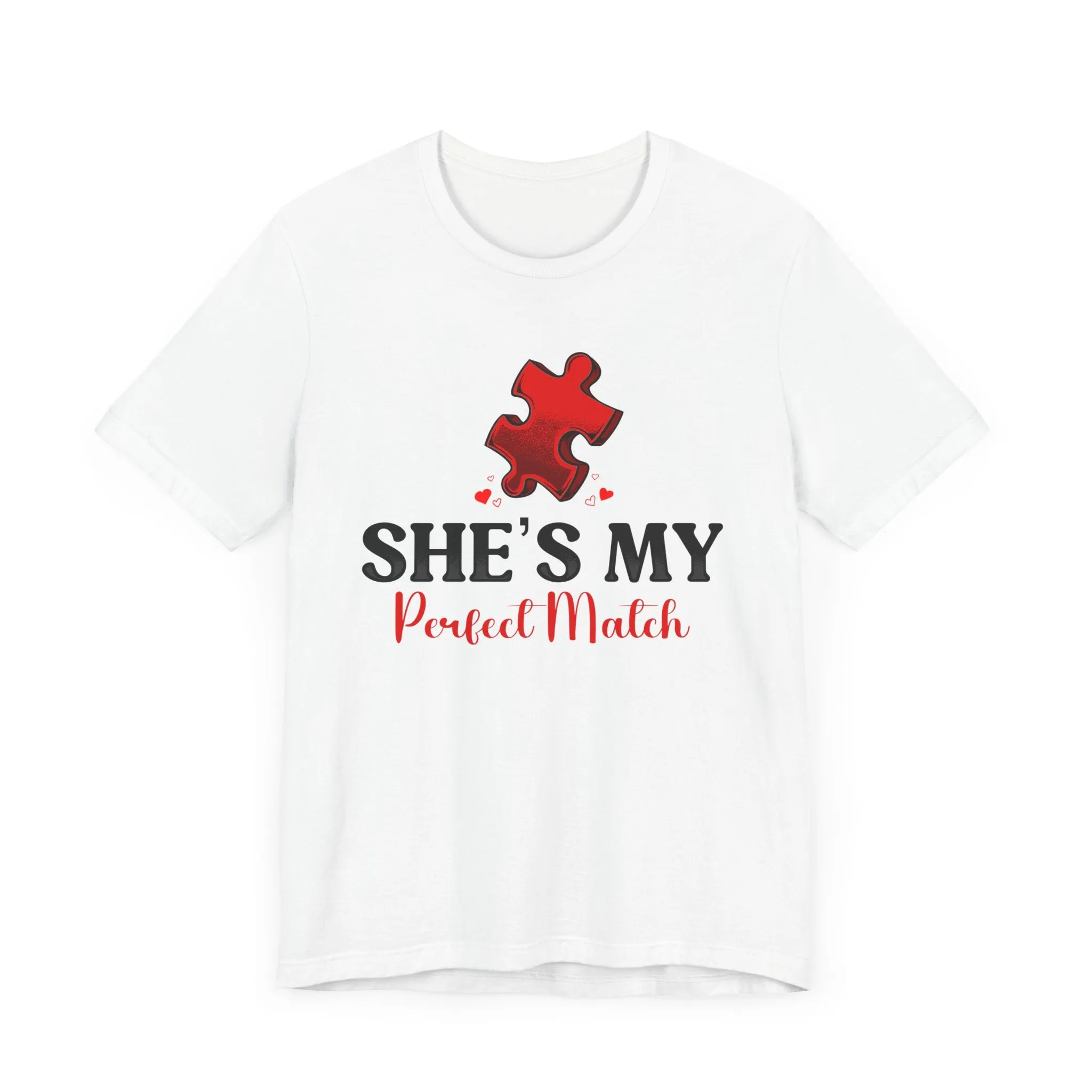 She's My Perfect Match | Deluxe White Tee