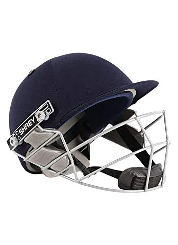 Shrey Star Steel Cricket Helmet, Navy (Large) - 60-63 Cms