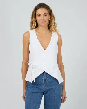 SILENT THEORY TULLY TOP - WHITE