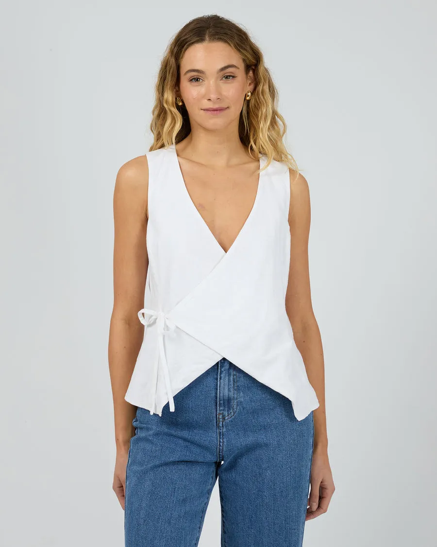SILENT THEORY TULLY TOP - WHITE
