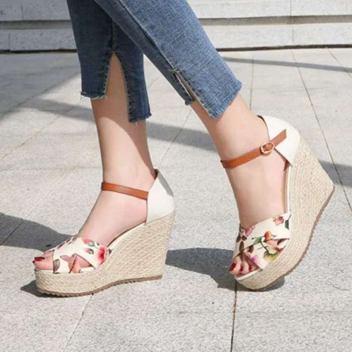 Small Size Platform High Heel Wedge Shoes GS72
