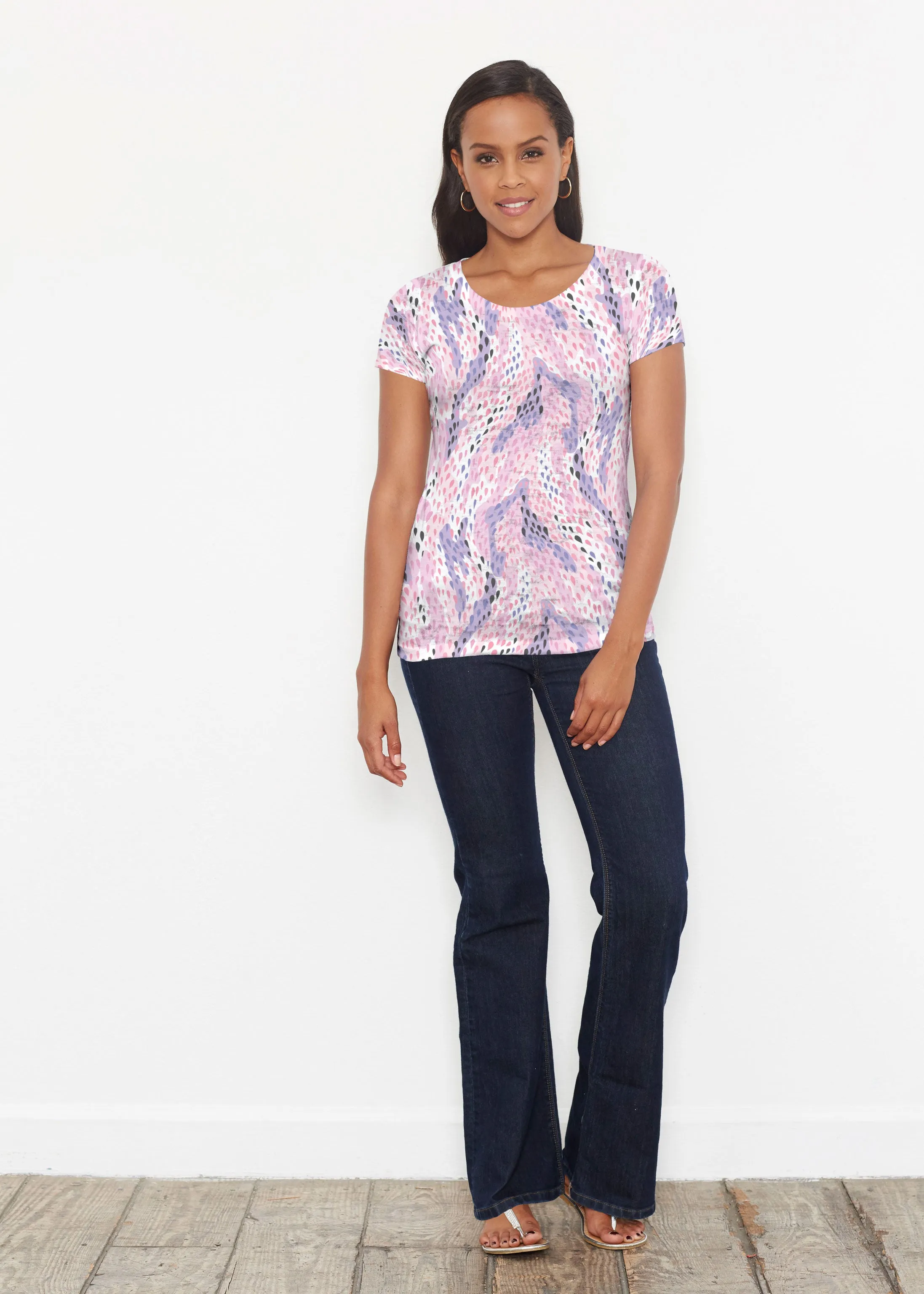 Spring Rain (14268) ~ Short Sleeve Scoop Shirt