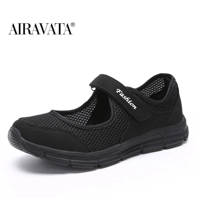 Summer Breathable Women Sneakers Healthy Walking Mary Jane Shoes Sporty
