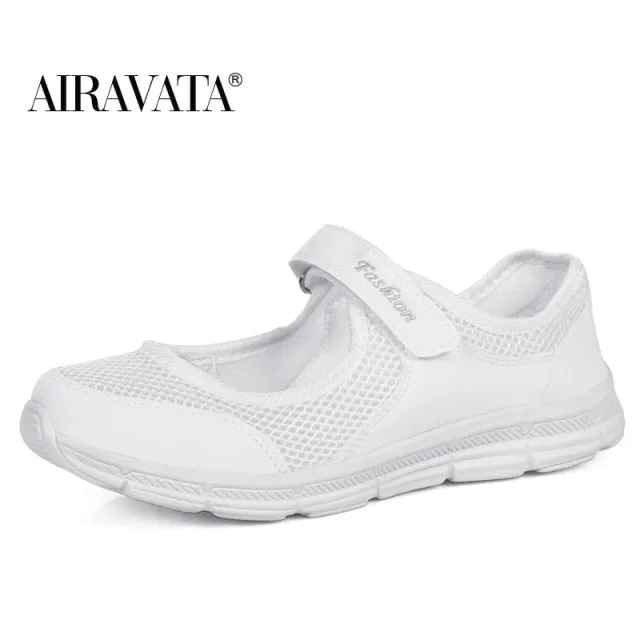 Summer Breathable Women Sneakers Healthy Walking Mary Jane Shoes Sporty