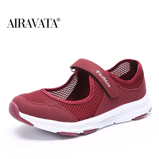 Summer Breathable Women Sneakers Healthy Walking Mary Jane Shoes Sporty