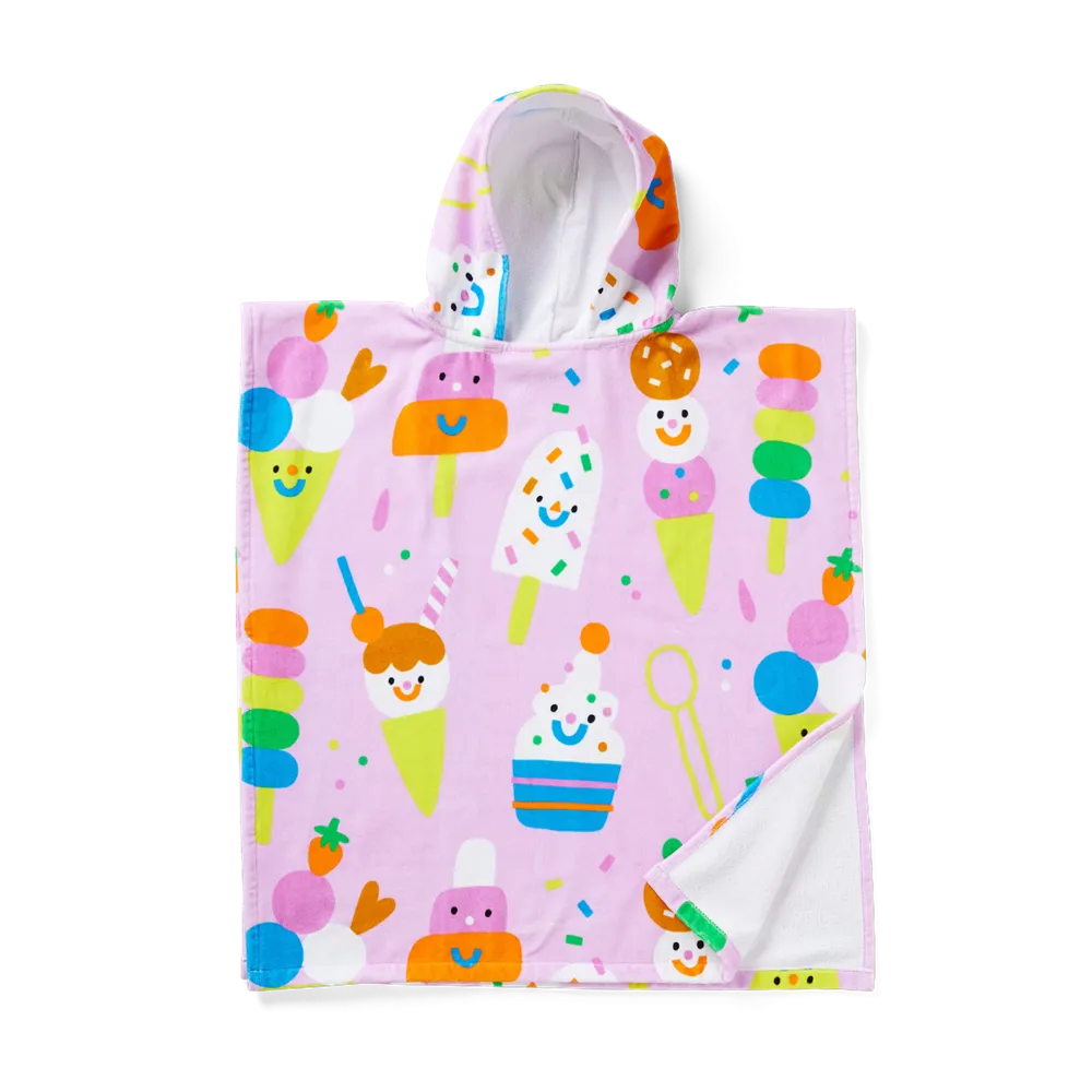 SUNDAE FUNDAY KIDS HOODED TOWEL