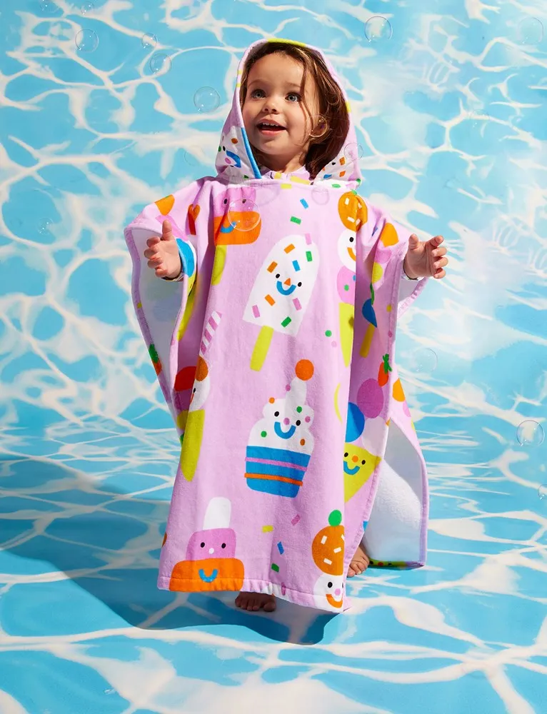 SUNDAE FUNDAY KIDS HOODED TOWEL
