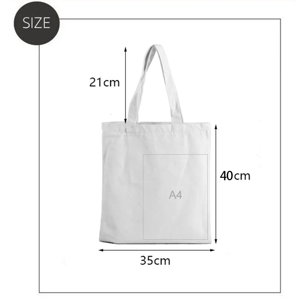 Sunflower White Canvas Bag A