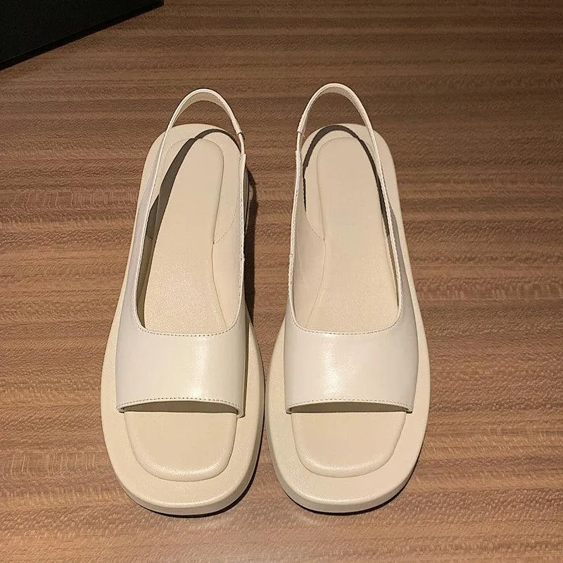 Super Fire Thick-soled Roman Shoes Flat Beach Shoes