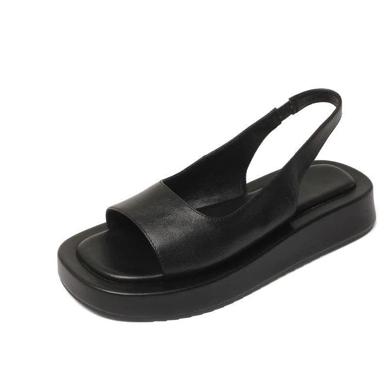 Super Fire Thick-soled Roman Shoes Flat Beach Shoes
