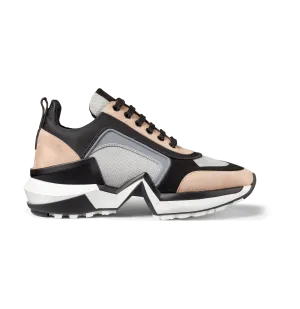 Tan and Silver Suede 4.0 Sneakers