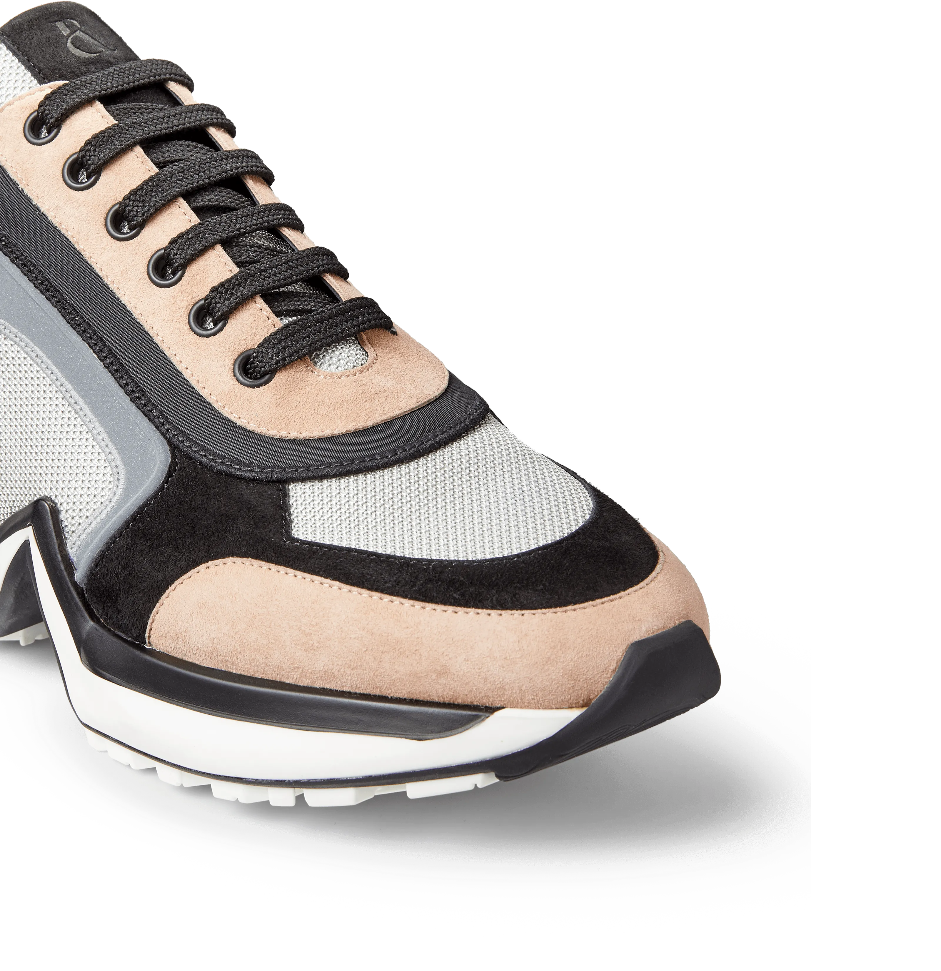 Tan and Silver Suede 4.0 Sneakers