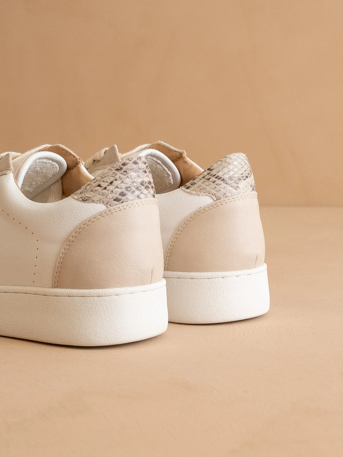 The Irene | Taupe Calfhide Star Sneaker