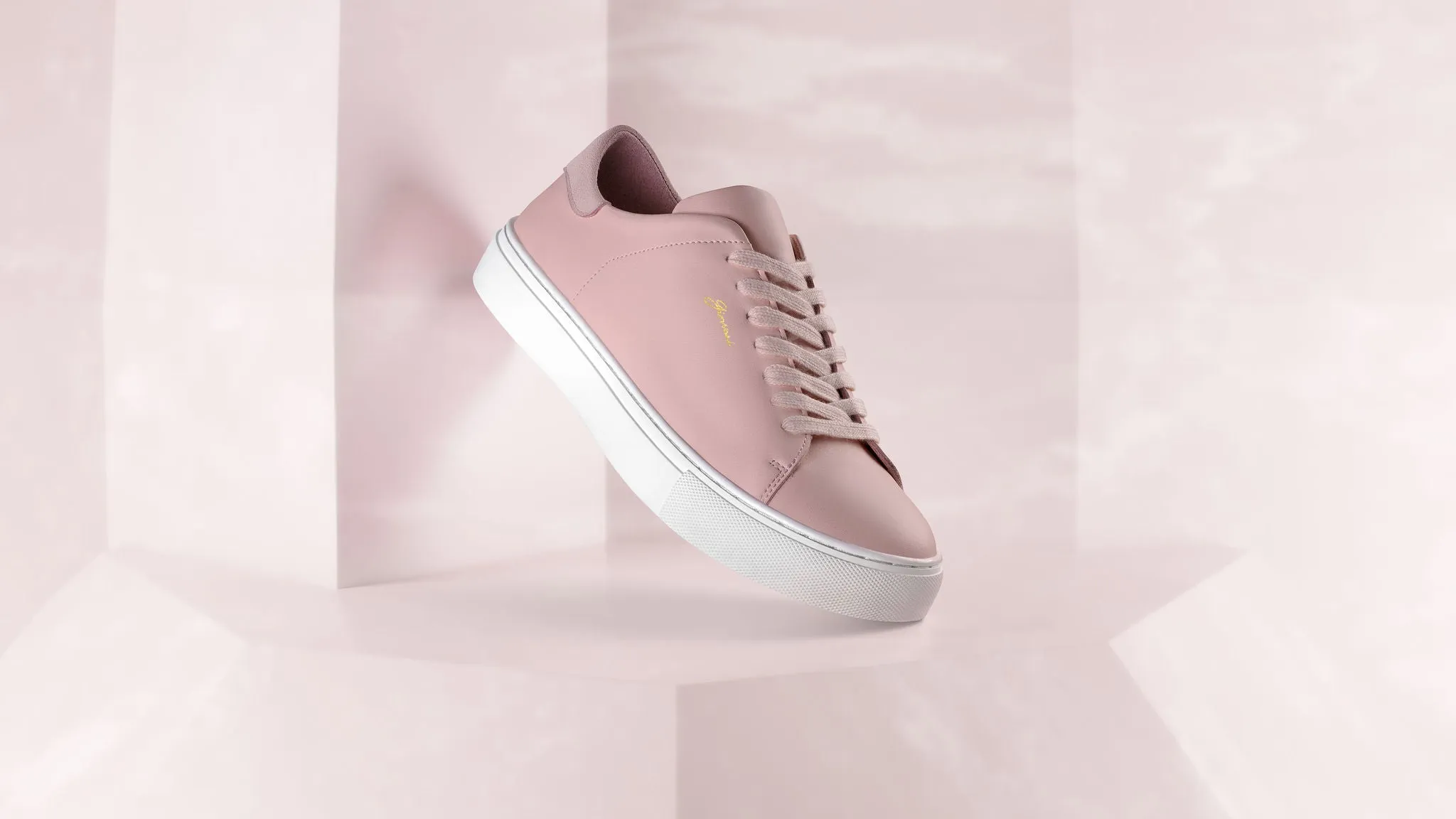 The Lorenzo - Pink Leather / White Sole