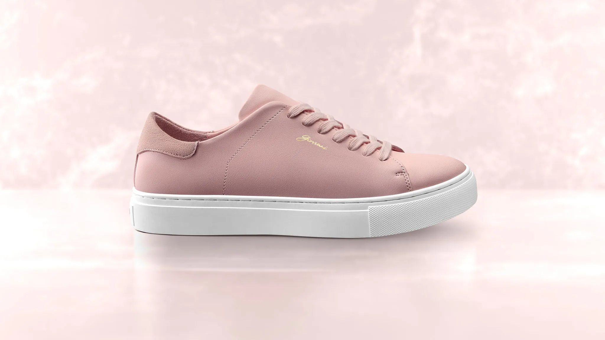 The Lorenzo - Pink Leather / White Sole