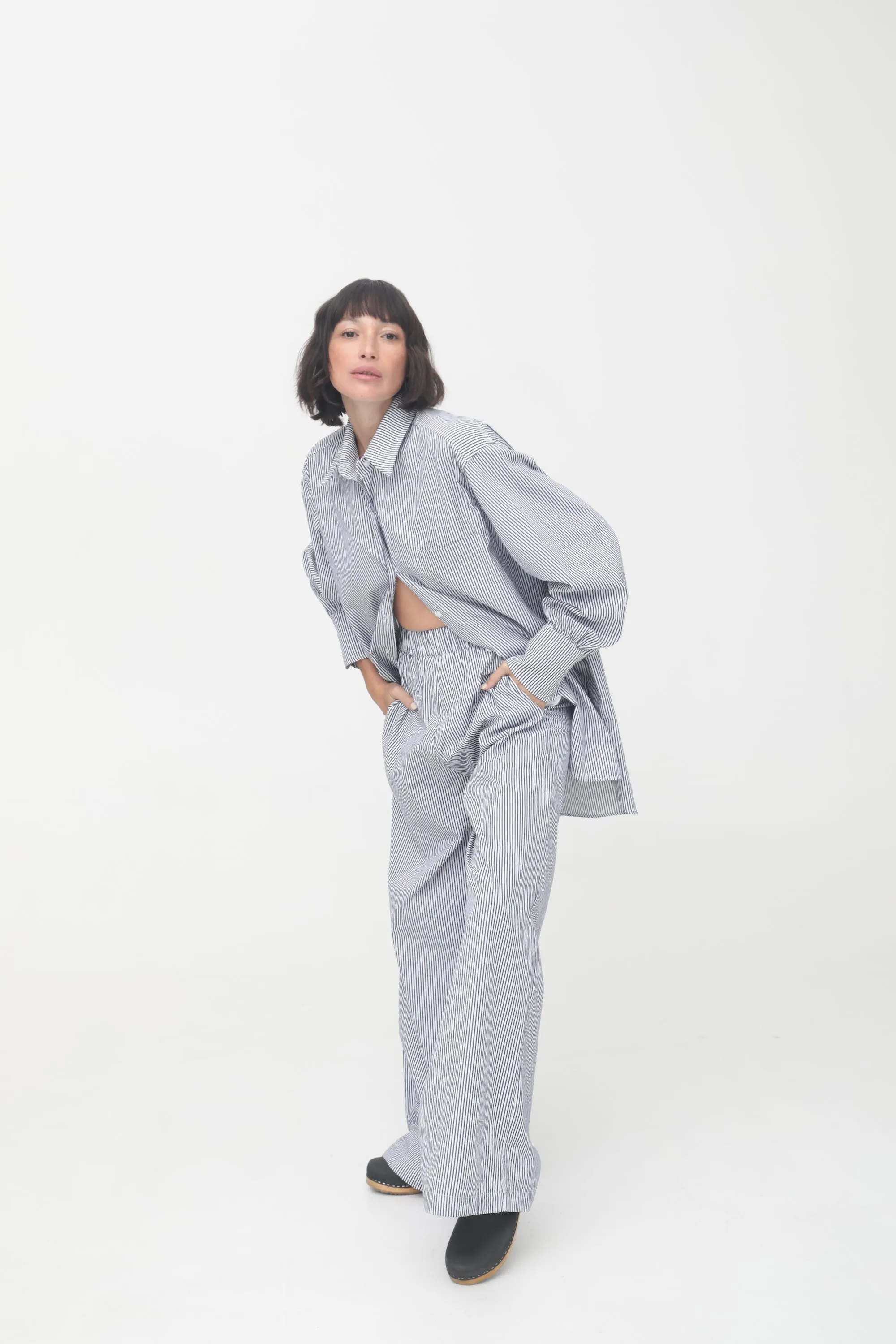 The Poplin Striped Pant