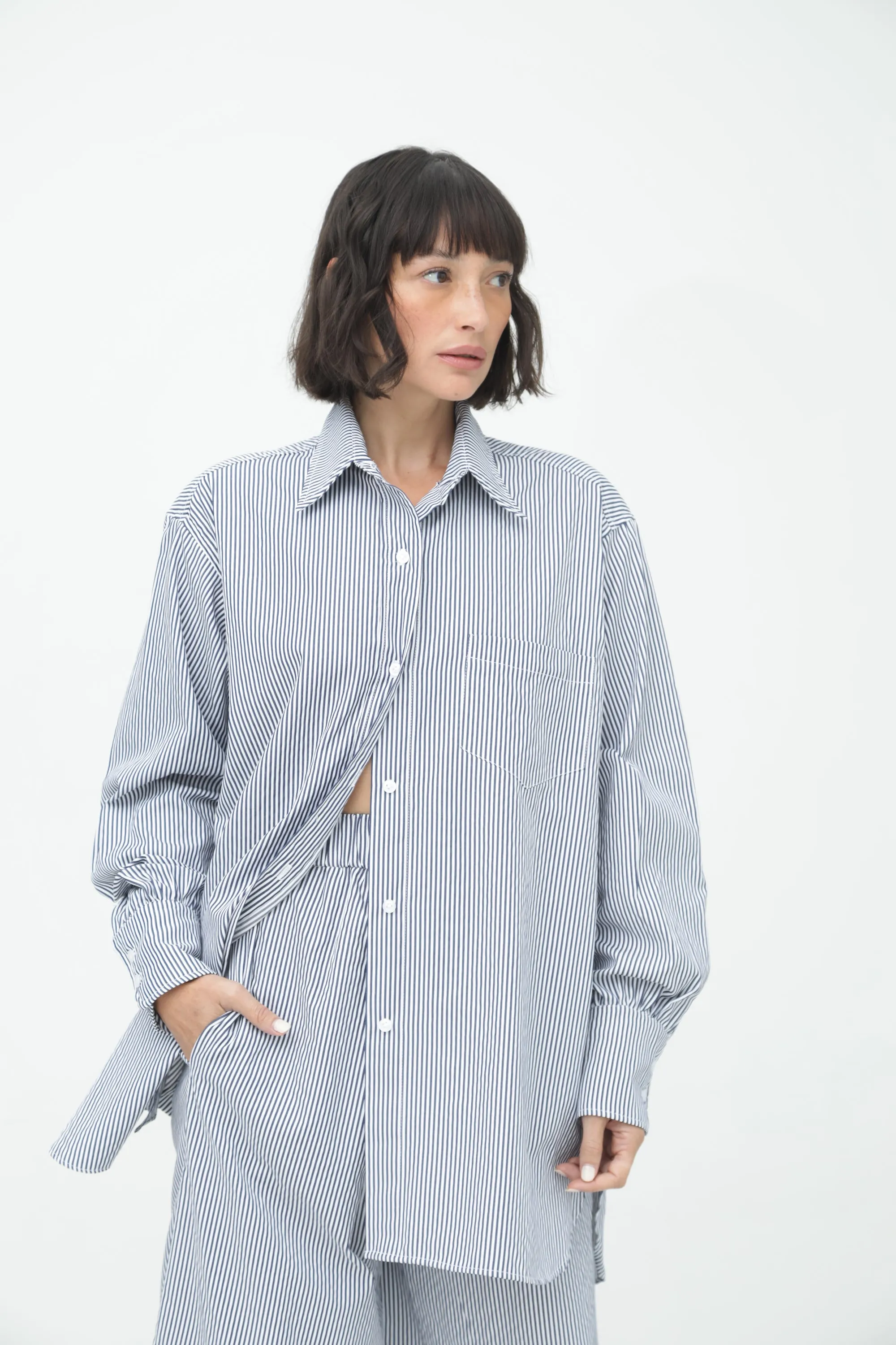 The Poplin Striped Pant