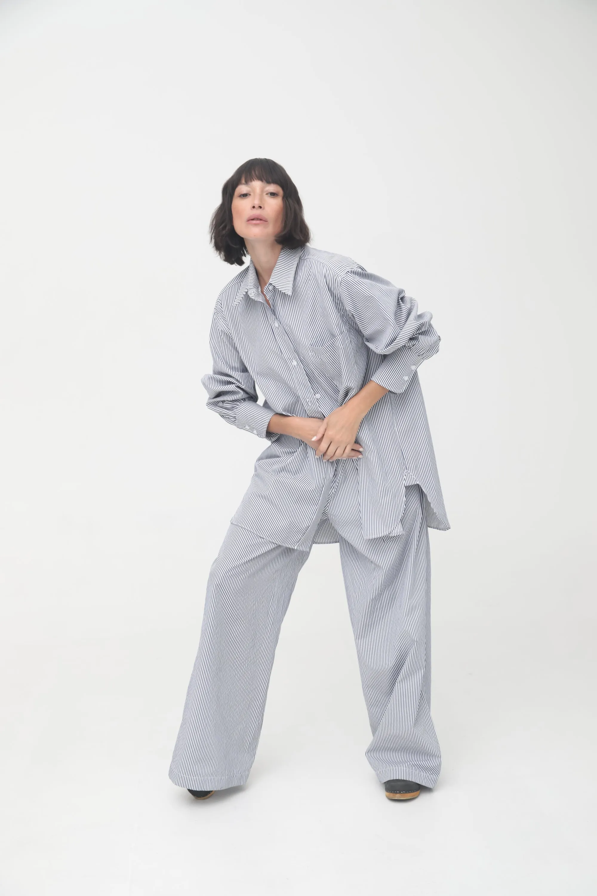 The Poplin Striped Pant