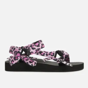 Trekky Sandals | Pink Leopard