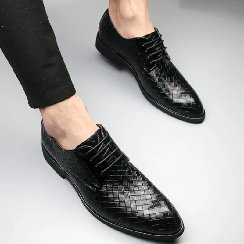 Trending Men's casual Leather Shoes – Pointed Toe Business Casual shoes