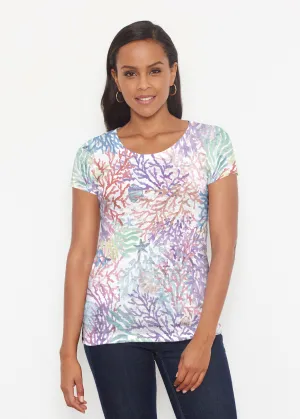 Tropic Coral (8112) ~ Short Sleeve Scoop Shirt