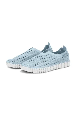 Tulip 139 Perforated Slip-On Sneaker in Ash Blue