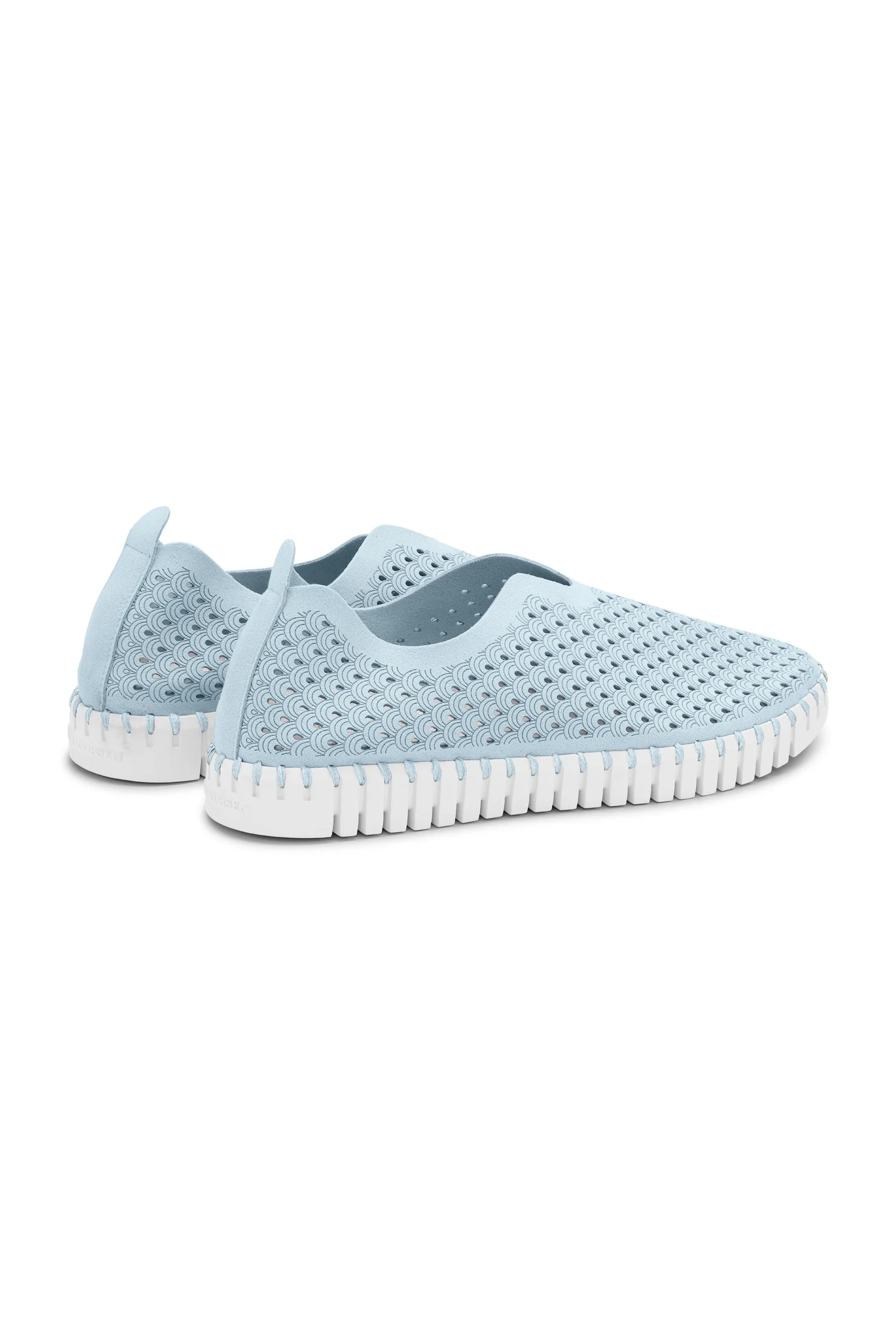 Tulip 139 Perforated Slip-On Sneaker in Ash Blue
