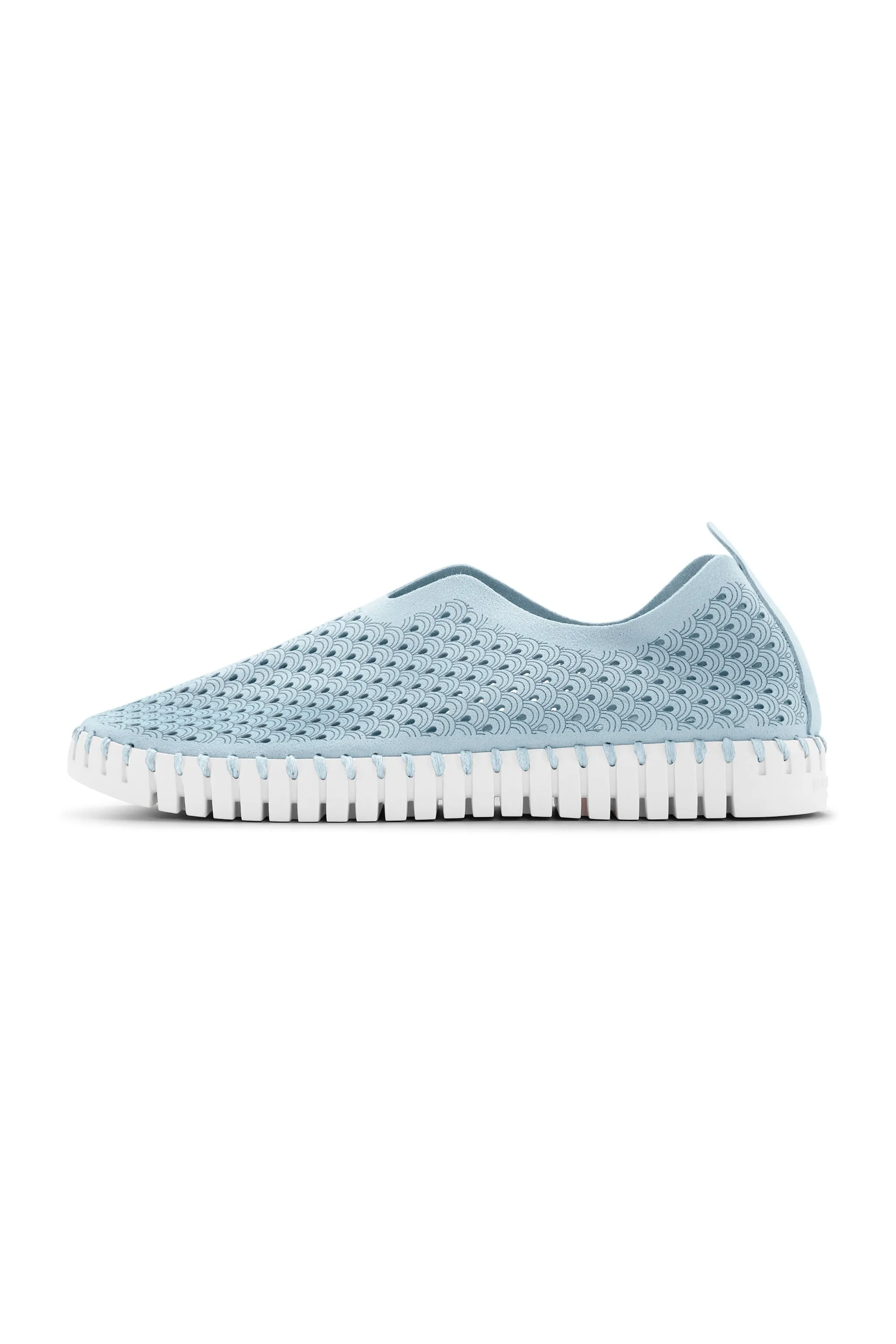 Tulip 139 Perforated Slip-On Sneaker in Ash Blue