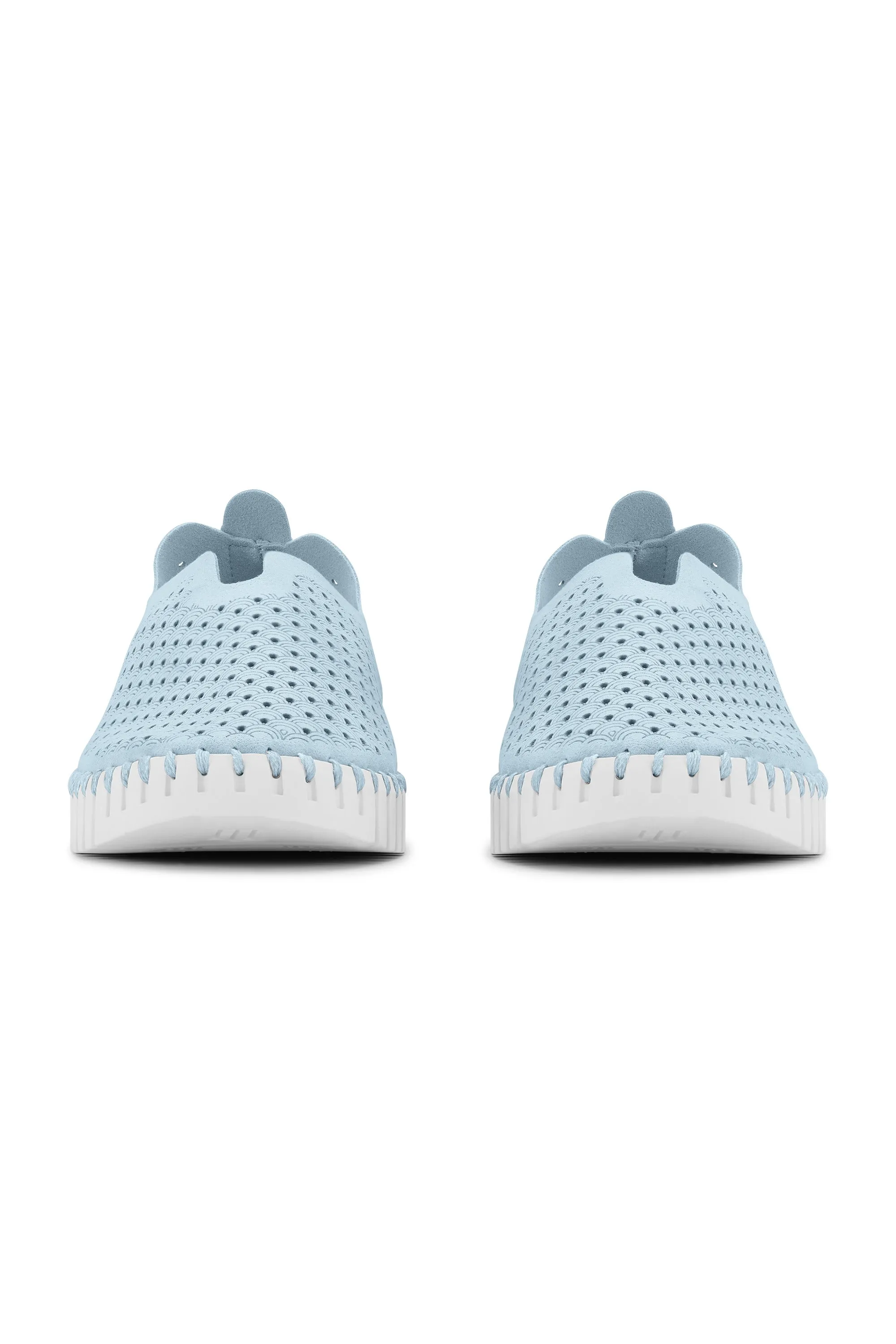 Tulip 139 Perforated Slip-On Sneaker in Ash Blue
